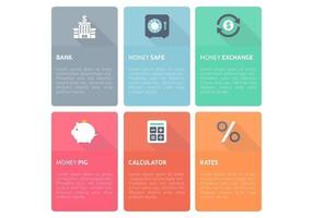 Bank Finance Design Template Vector Set