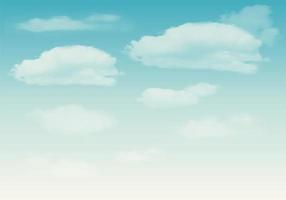 Clouds on Blue Sky Vector