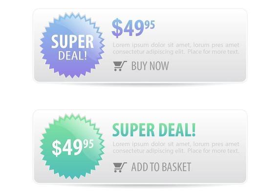 Call to Action Button Vector Set