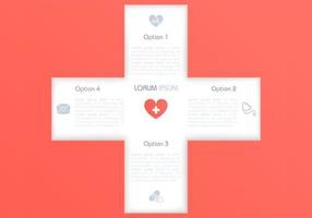 Cutout Medical Cross Background Vector