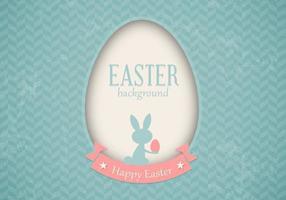 Retro Easter Card Vector