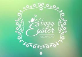 Bokeh Happy Easter Vector Background