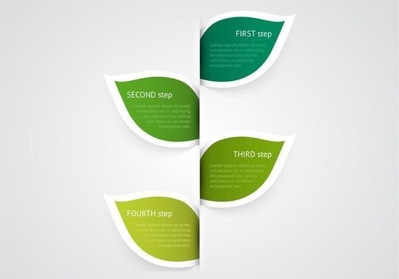 Leaf Banner Vector Set