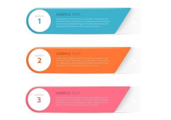 Modern Banner Tags Vector Set