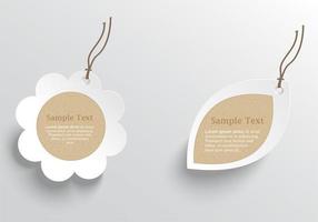 Natural Cardboard Tags Vector Pack