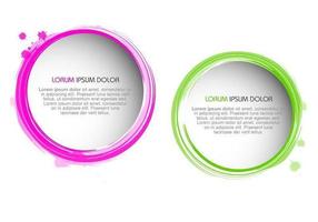 Splatter Paint Borders Vector Set