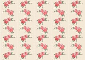 Retro Roses Seamless Pattern Vector