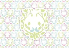 Floral Happy Easter Background Vector