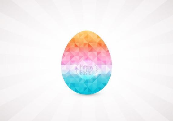 Geometric Diamond Easter Egg Vector