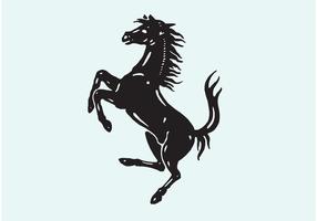 Logo del caballo de Ferrari vector