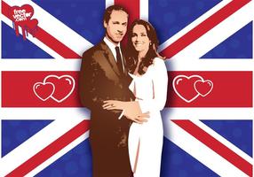 Vector de la boda de William Kate