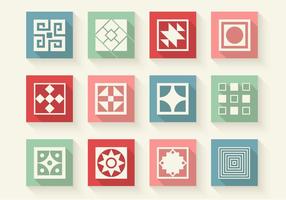 Abstract Shapes Icons Vector Set