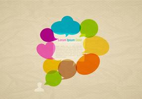 Colorful Speech Bubbles Vector de fondo