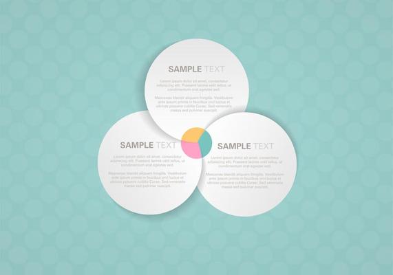 Venn Diagram Background Vector
