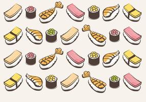 Sushi Vector Pattern