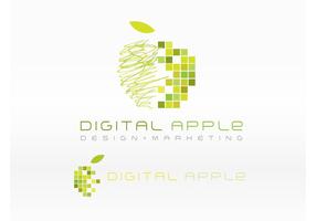 Logotipo de Apple digital vector