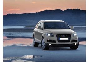 Audi Q7 SUV Wallpaper vector