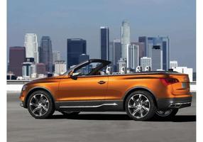 Audi cross cabriolet vector