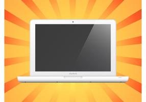 White Laptop vector