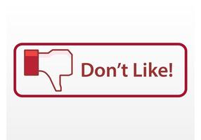 Facebook Dislike Button vector