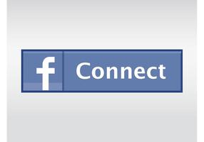 Botón de conexión de Facebook vector