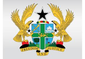 Escudo De Armas De Ghana vector