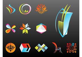 Plantillas abstractas del logotipo vector