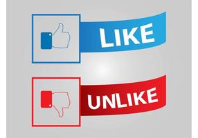 Facebook Buttons vector