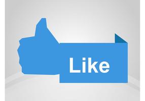 Facebook Like Banner vector