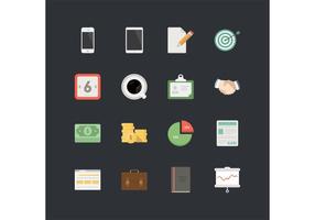 16 Business and Communication Icon Vectors 