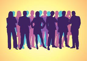 Corporate People Silhouettes vector