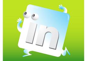 Icono de LinkedIn vector