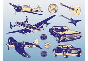 Retro Designs vector