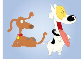 Cartoon Dogs Graphics vector