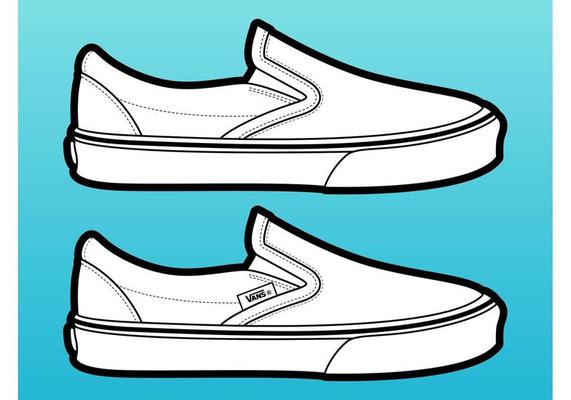 vans slip on template