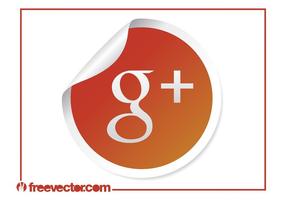 Icono de Google Plus vector