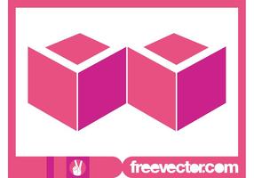 Logo Cubos Rosados vector