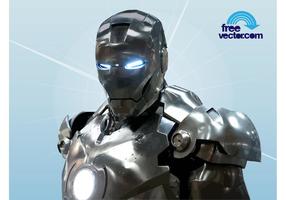 Chromed Iron Man Torso vector