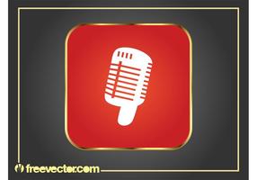 Microphone Icon Graphics vector