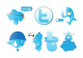 Twitter Graphics Set vector