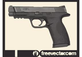 Smith and Wesson Police Gun vector