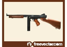 Thompson Submachine Gun vector