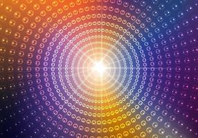 Circular Disco Light Background Vector