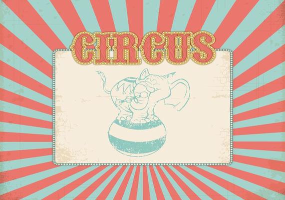 Retro Circus Background Vector