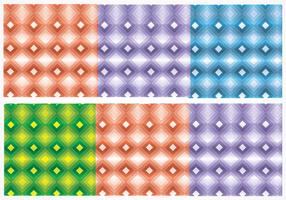 Seamless Bright Diamond Vector Patterns