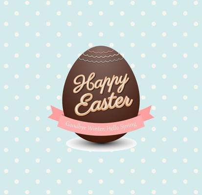 Chocolate Easter Egg Vector