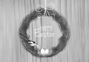 Feather Easter Vector Background