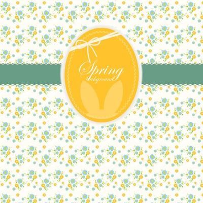 Floral Spring Easter Vector