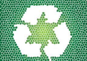 Mosaic Recycle Vector