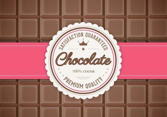 Bar of Chocolate Background Vector